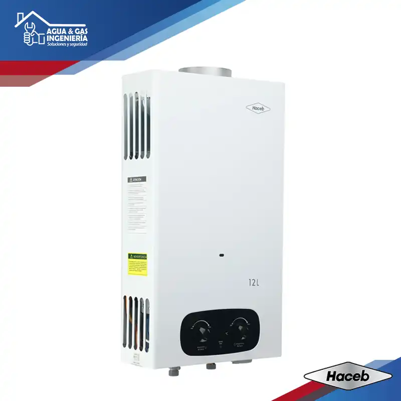 Calentador Haceb BAMBÚ 12 Litros Tiro Natural Gas Natural