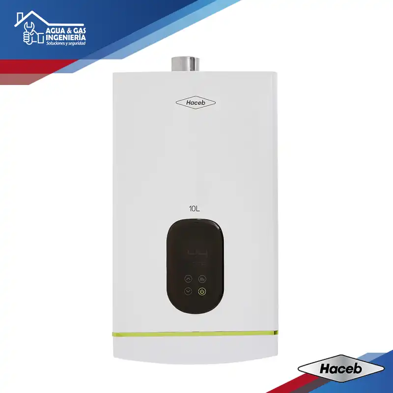 Calentador Haceb Coral 10L Gas Natural Tiro Forzado Modulante