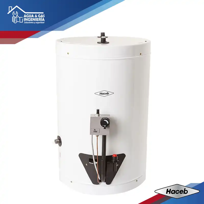 Calentador de Acumulación Haceb 10 Galones Gas Natural Blanco