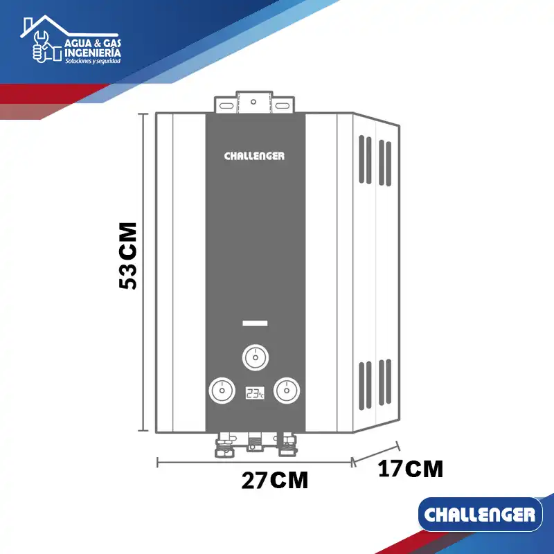 Calentador Challenger WHG 7062 Tiro Forzado 6l