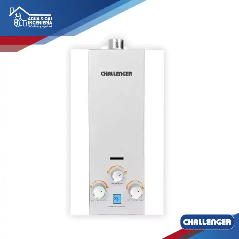 Calentador de Paso Challenger WHG 7062 Tiro Forzado 6 Litros