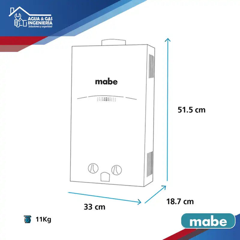 Calentador Mabe CMD10TFBC 10L TF