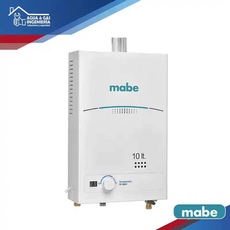 Calentador Mabe CMD10TFBC 10L Tiro Forzado blanco