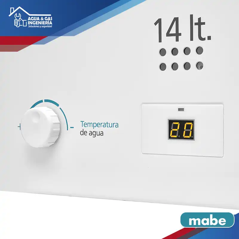 Calentador de Paso Mabe CMD14TFBC Tiro Forzado 14 L