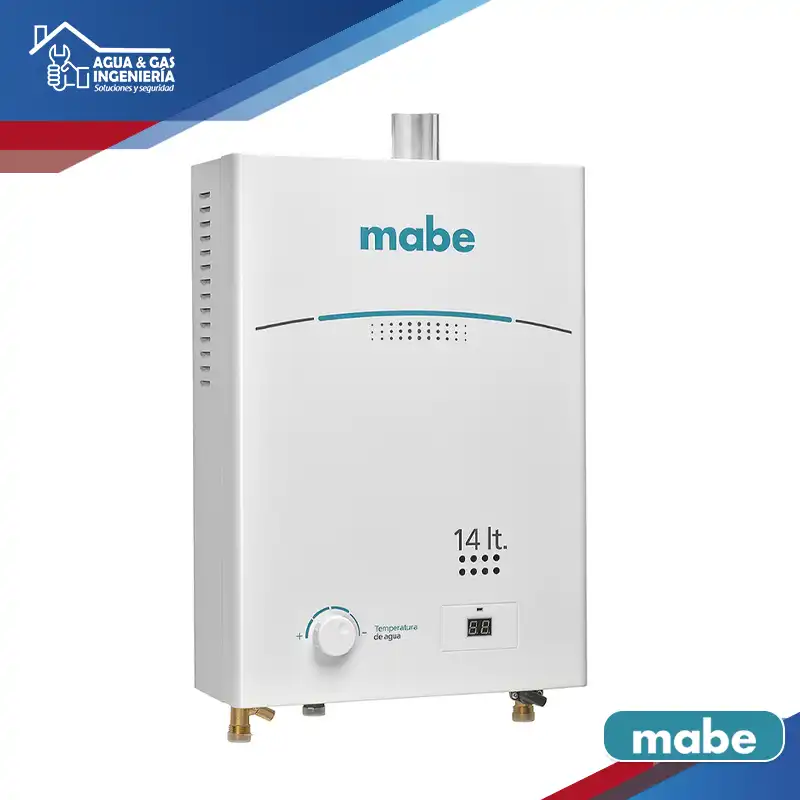 Calentador de Paso Mabe CMD14TFBC Tiro Forzado 14 Litros Gas Natural